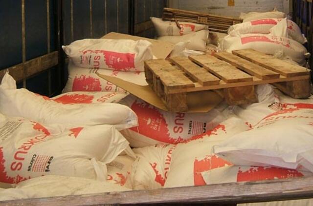 Klaipėdos teritorinės muitinės pareigūnai sulaikė cukraus krovinį be dokumentų