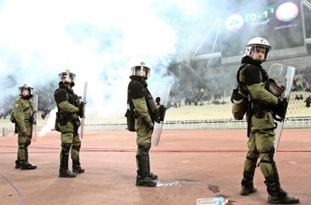 "Panathinaikos" sulaukė sankcijų dėl sirgalių sukeltų riaušių