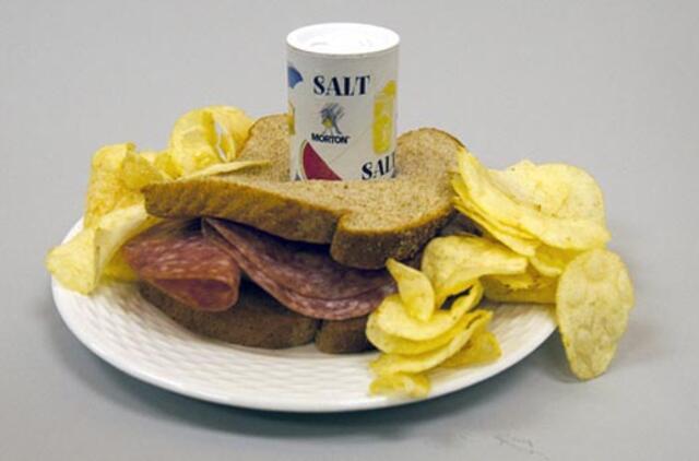 Kiek druskos yra mūsų vartojamuose produktuose?