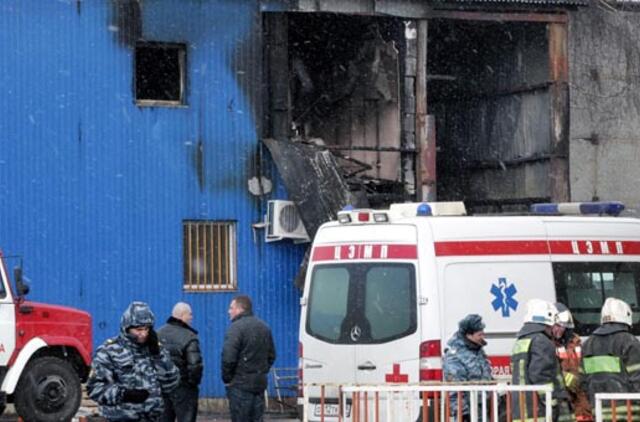 Per gaisrą Maskvos turguje žuvo 17 žmonių