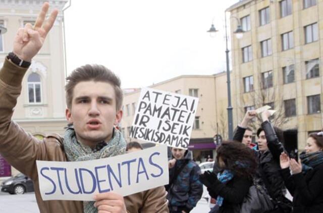 Studentai sukilo už geresnį jų atstovavimą