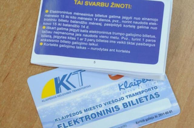 Su elektroniniu bilietu - į užmiestį