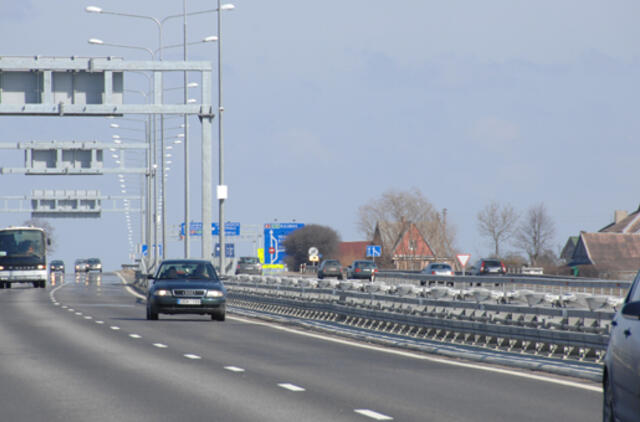 Autostradoje prie Klaipėdos didinamas greitis