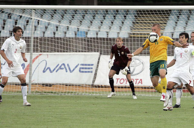 Baltarusijos futbolininkai lietuvių nebijo