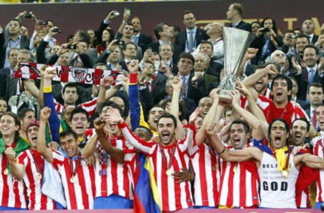 Europos lygos taurė - vėl Madrido "Atletico" futbolininkų rankose