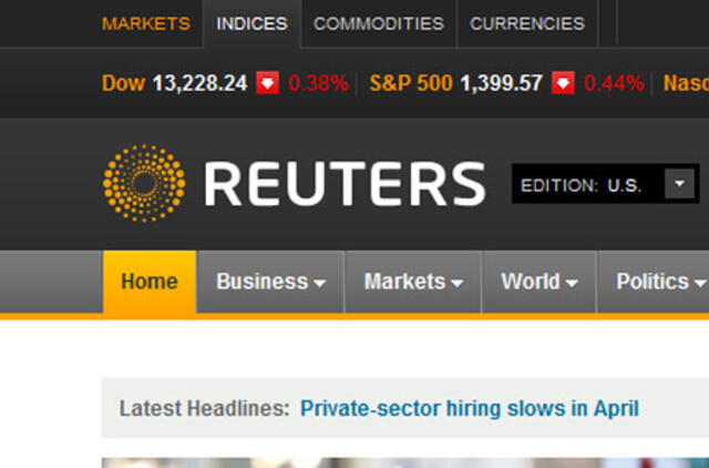 Graikijos bankas padavė į teismą "Reuters"