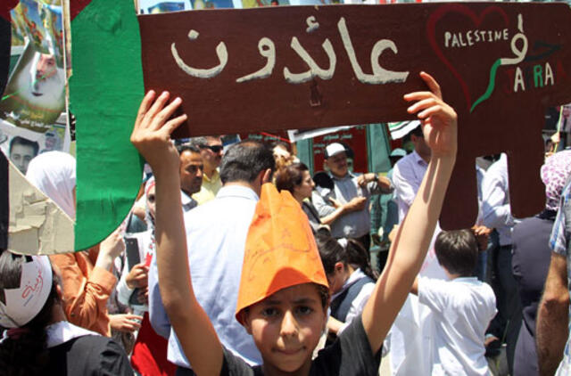 Izraelio 64-ąsias sukūrimo metines lydi palestiniečių protestai ir susirėmimai