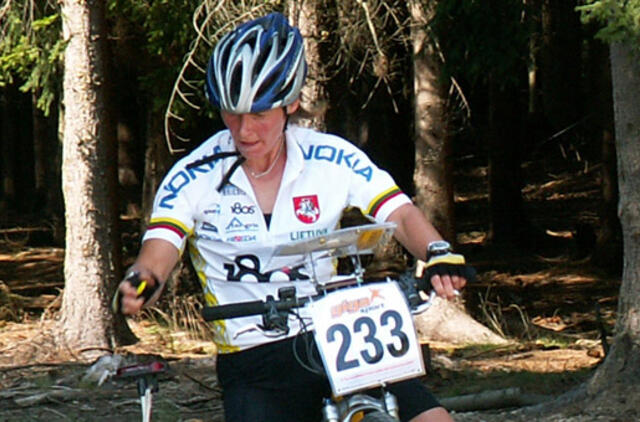 Orientavimosi sporto kalnų dviračiais čempionato nugalėtoja - Ramunė Arlauskienė