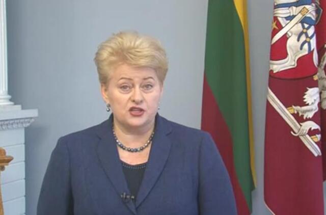 Prezidentės pareiškimas dėl įvykių Garliavoje