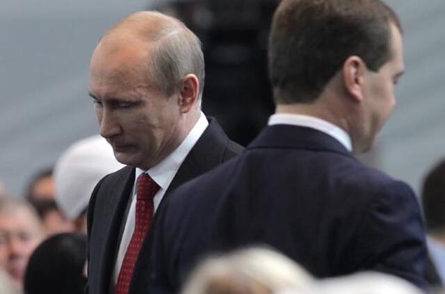 Rusijos premjeras Dmitrijus Medvedevas išrinktas partijos "Vieningoji Rusija" pirmininku