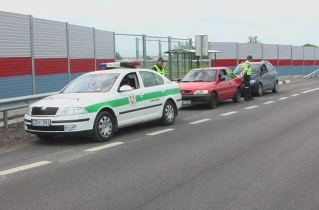 Girtas vairuotojas turėjo drąsos važiuoti Jakų žiedu