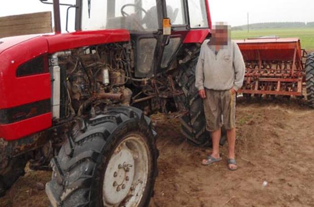 Į Baltarusiją įvažiavęs girtas traktorininkas iškeikė pasieniečius