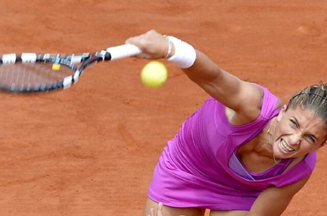 Į "French Open" pusfinalį iškopė australė Samanta Stosur ir italė Sara Erani