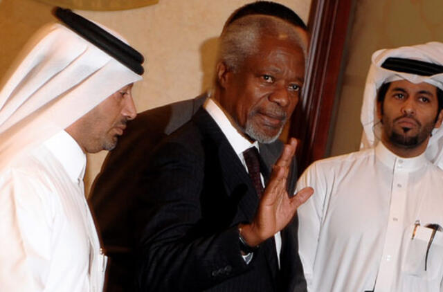 Kofis Annanas: Sirija ritasi į pilietinį karą