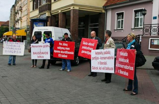 Piketuotojai siūlo neskubėti liberalizuoti Darbo kodeksą