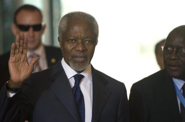 Sergejus Lavrovas tiki, kad Ženevoje pavyks sutarti dėl Sirijos taikos plano