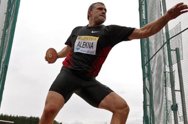 Virgilijus Alekna Prancūzijoje diską numetė 69 m 4 cm