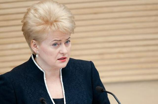 Dalia Grybauskaitė: diplomatų pareiga - darbas Tėvynei ir šalies interesų gynimas