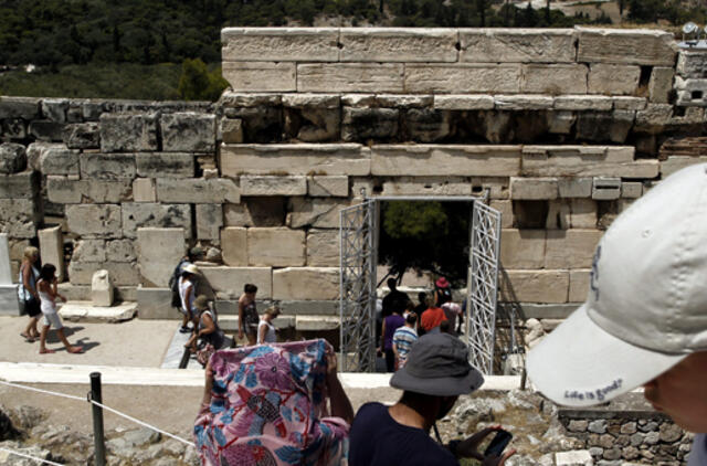 Dėl karščio Atėnuose uždarytas Akropolis