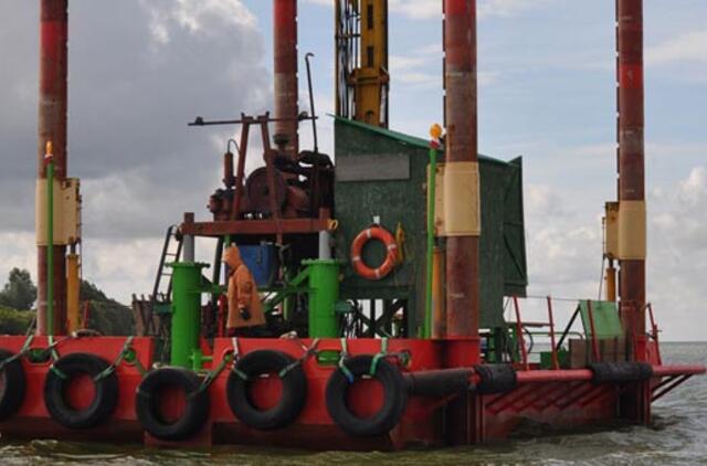 Geologiniai tyrimai ties Kiaulės Nugara įpusėjo