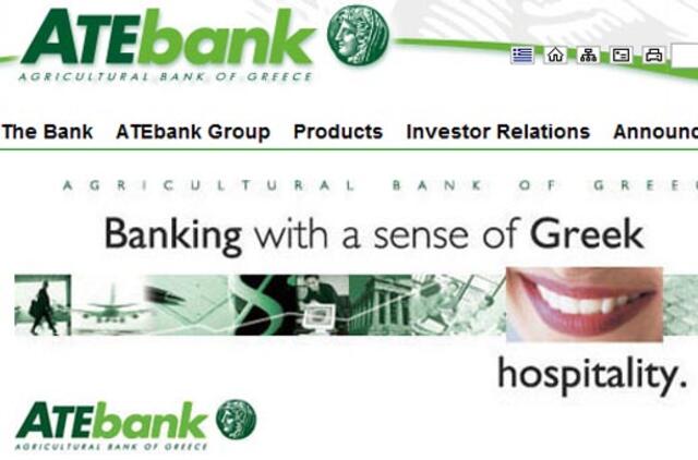 Graikija parduos nuostolingą valstybinį banką