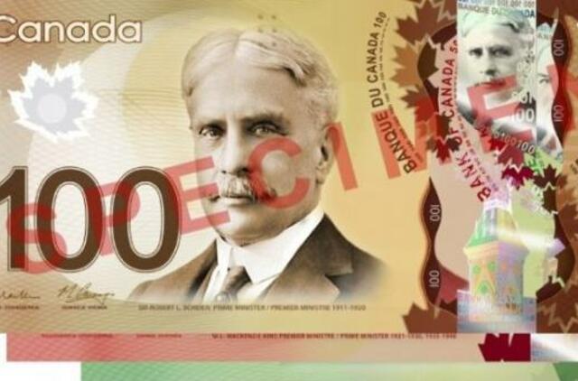 Kanada neigia, kad naujieji plastikiniai banknotai lydosi