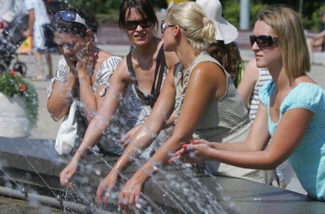 Sekmadienį numatomi labai karšti orai