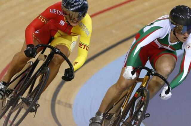 Dviratininkė S. Krupeckaitė pateko į sprinto rungties ketvirtfinalį