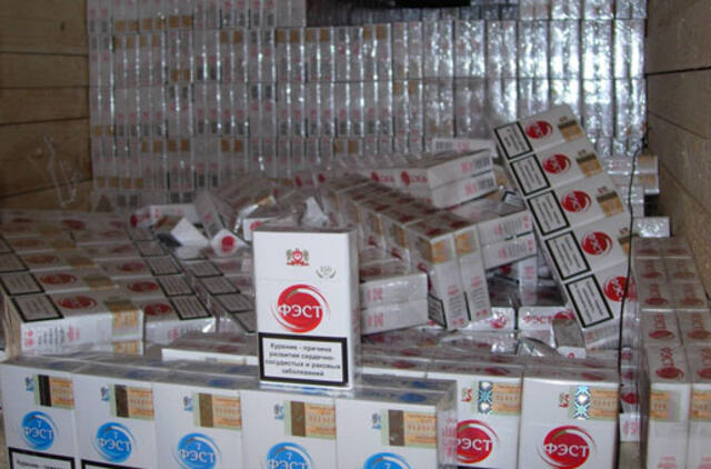 Medininkuose sulaikyta ketvirčio milijono litų vertės cigarečių kontrabanda