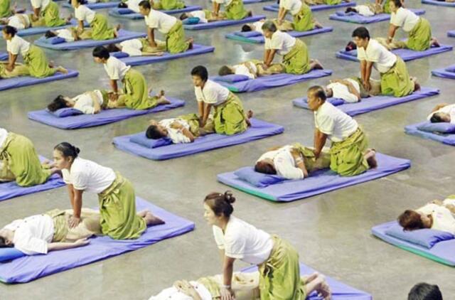 Tailande pasiektas sinchroniško grupinio masažo rekordas