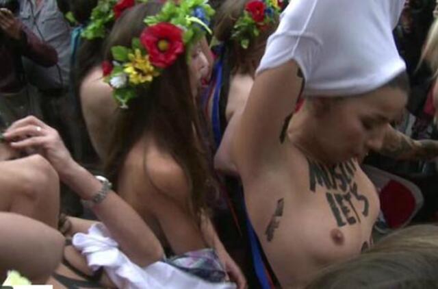 "Femen" aktyvistės Paryžiuje atidarė pirmąjį savo biurą užsienyje (VIDEO)