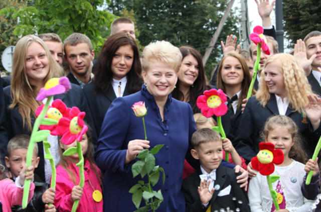 Prezidentė Širvintose paskelbė mokslo metų pradžią šalyje