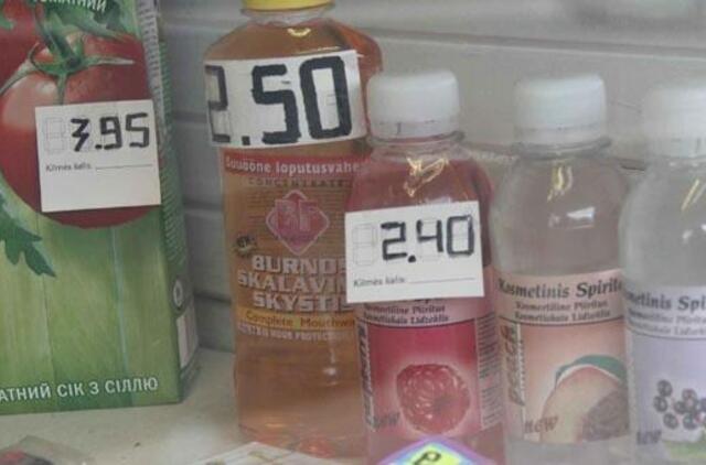 Siūloma uždrausti kioskuose pardavinėti alkoholinių gėrimų pakaitalus