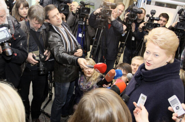 D. Grybauskaitė: apsispręsti, už ką balsuoti, nebuvo sunku