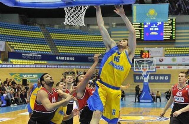 "Lietuvos rytas" turėjo pripažinti "Astana" krepšininkų pranašumą