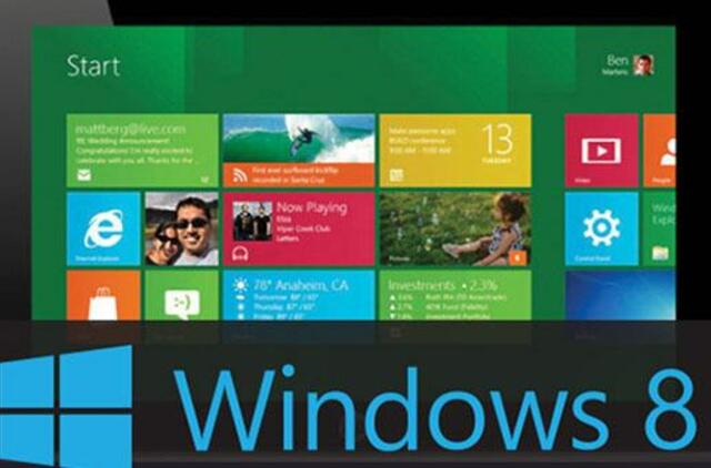"Windows 8" - "Microsoft" balansavimas ant bedugnės krašto
