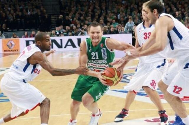 "Žalgiris" nugalėjo CSKA krepšininkus 76:66