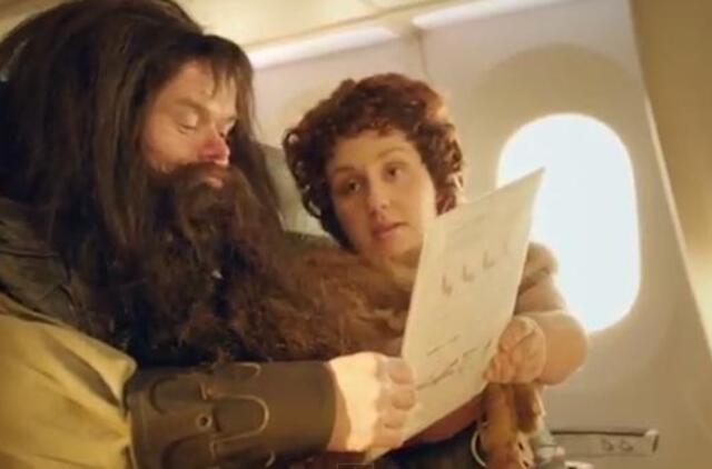 Naujosios Zelandijos oro linijos internautus pralinksmino filmo "Hobitas: nelaukta kelionė" įkvėptomis skrydžio saugumo instrukcijomis