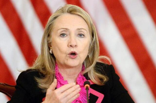 JAV valstybės sekretorė H. Klinton paguldyta į ligoninę