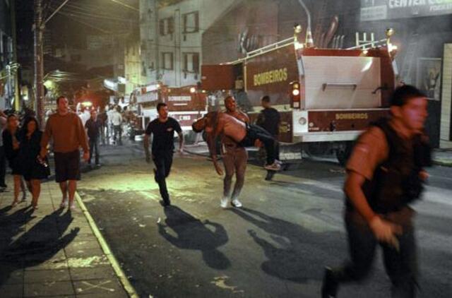 Brazilijoje dėl tragedijos naktiniame klube paskelbtas trijų dienų gedulas