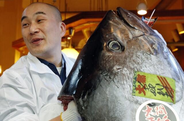 Japonijoje mėlynpelekis tunas įsigytas už rekordinius 1,7 mln. JAV dolerių