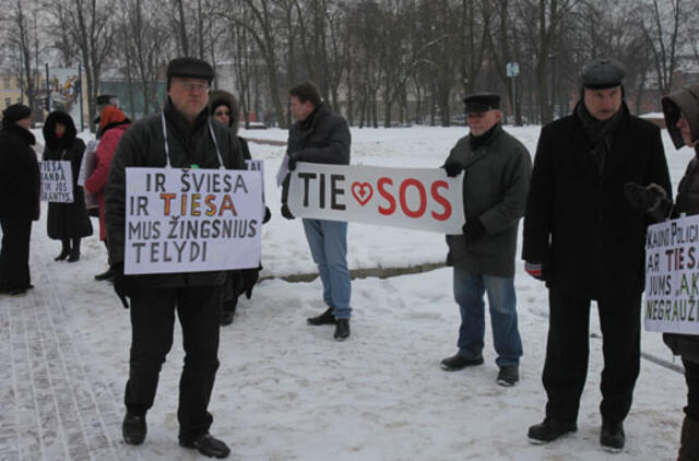 Klaipėdiečiai protestavo prieš vaikų politinį persekiojimą