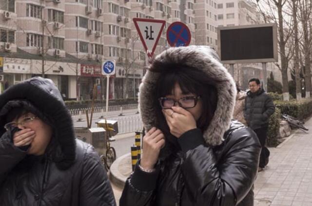 Pekiną užgriuvo smarki dulkių audra