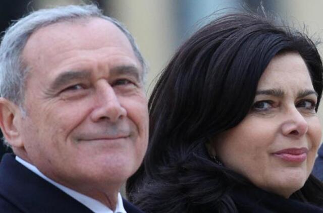 Abiejų Italijos parlamento rūmų pirmininkai 30 proc. susimažino savo algas