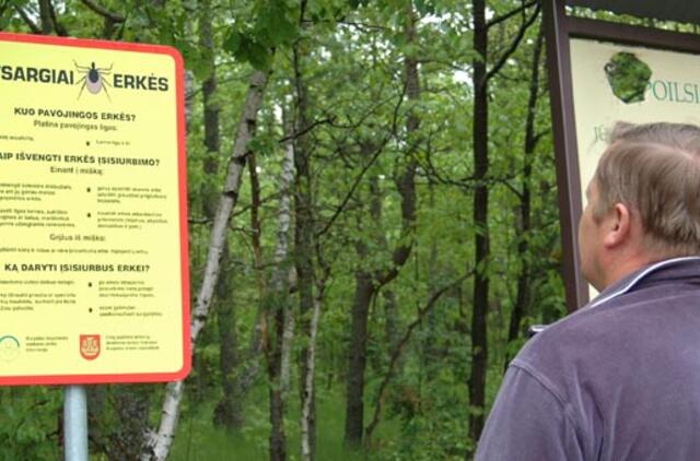 Erkių platinamų ligų daugėja dėl klimato pokyčių ir žmonių elgsenos