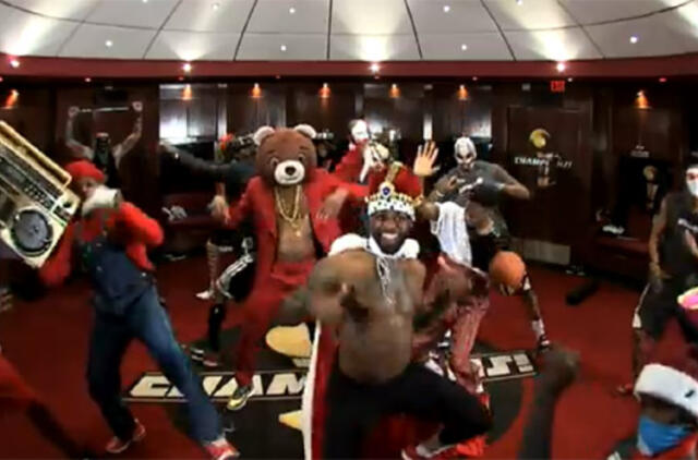 "Harlem Shake“ versija pagal „Heat“ – su karaliumi LeBronu