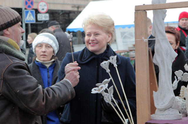 Kaziuko mugėje D. Grybauskaitei skambėjo "Ilgiausių metų"