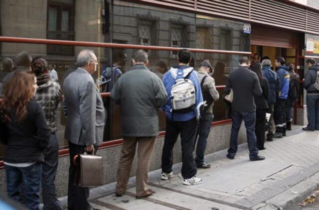 Nedarbas Ispanijoje pasiekė naują rekordinį lygį