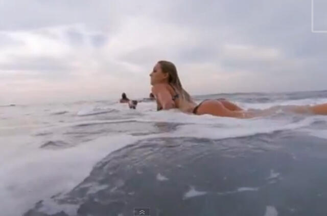 Seksualioji banglentininkė Alana Blanchard dar vieno ekstremalaus klipo herojė (video)