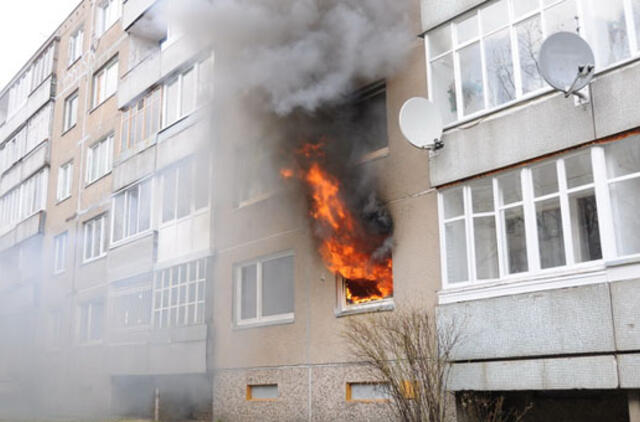 Klaipėdoje bute kilo gaisras